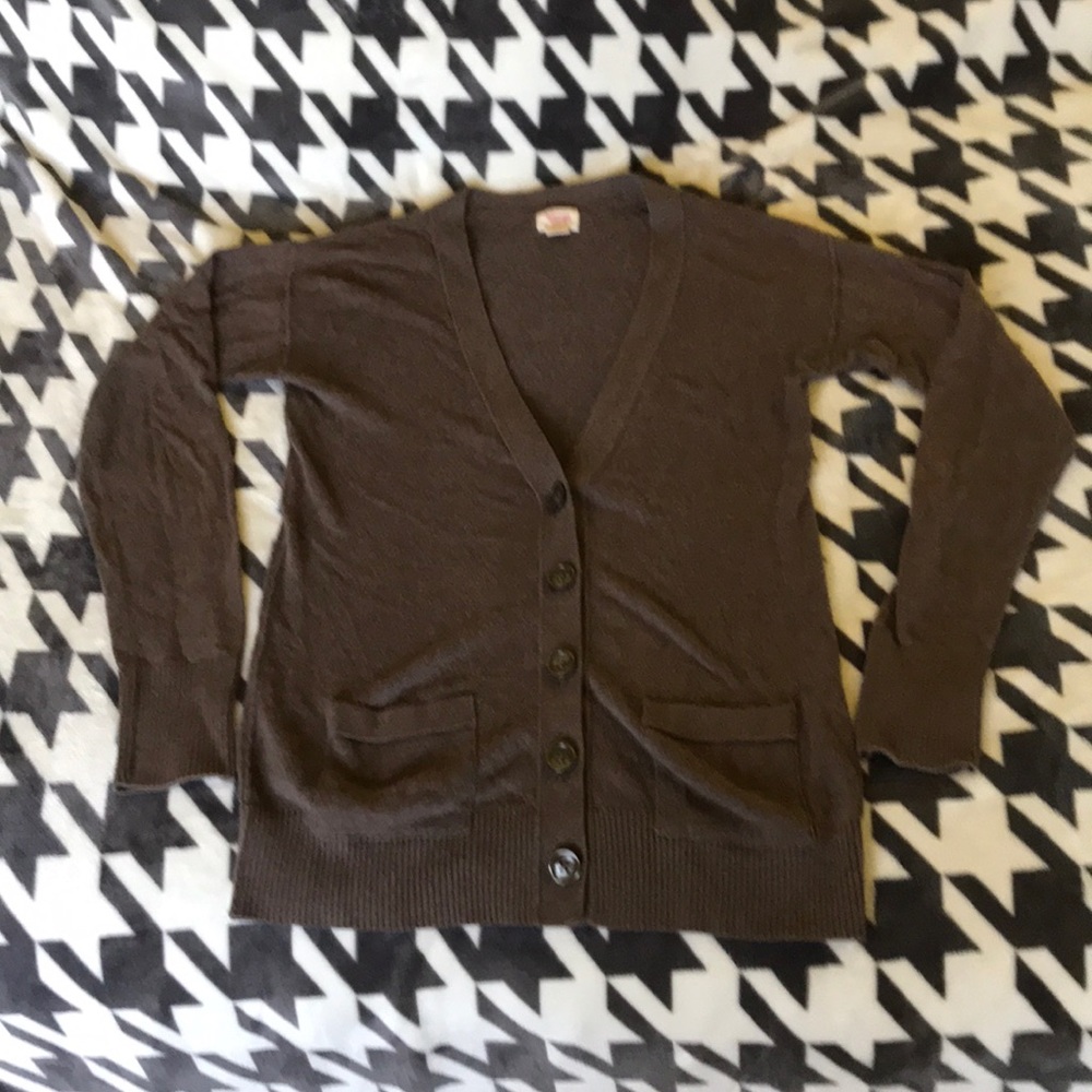 Brown cardigan